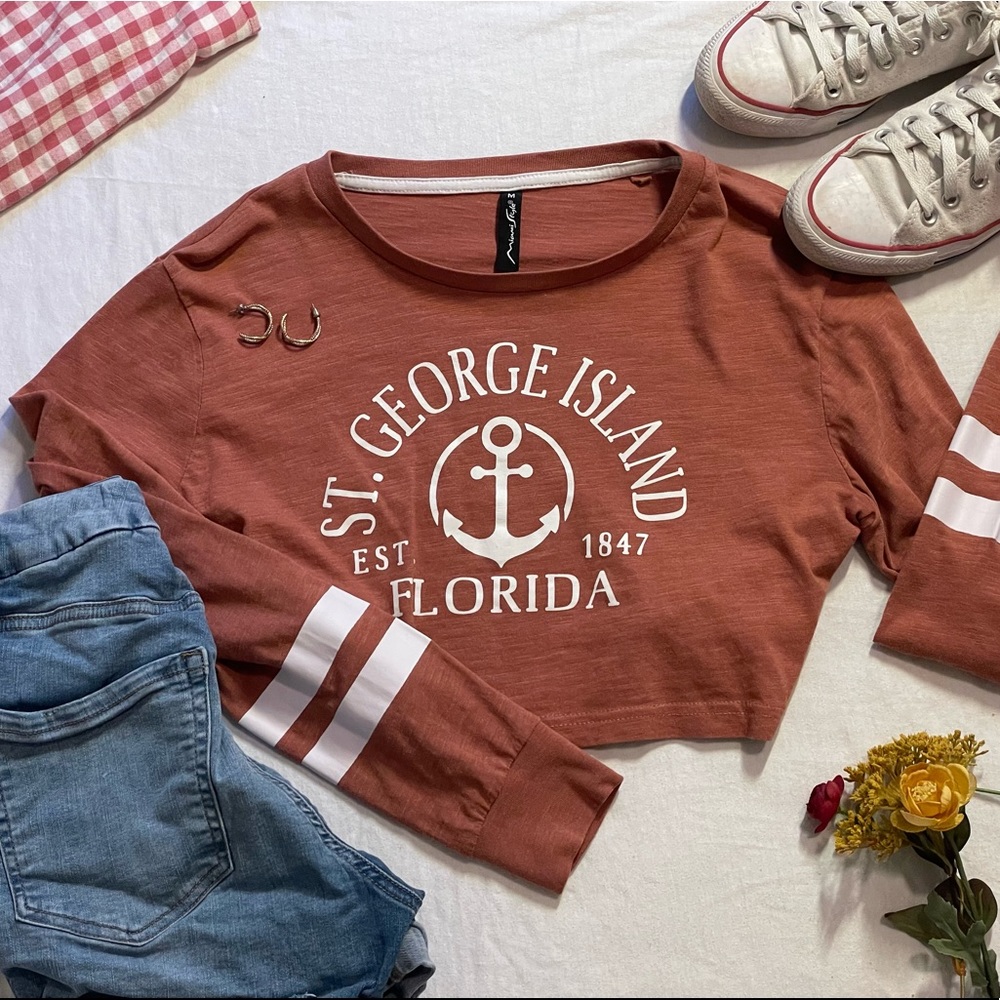 🏖 St. George Island Crop Top
